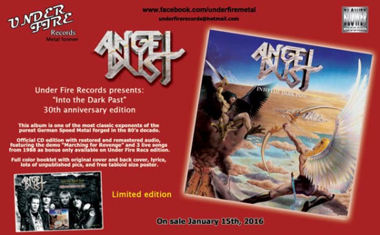 Flyer Angel Dust Under Fire Records